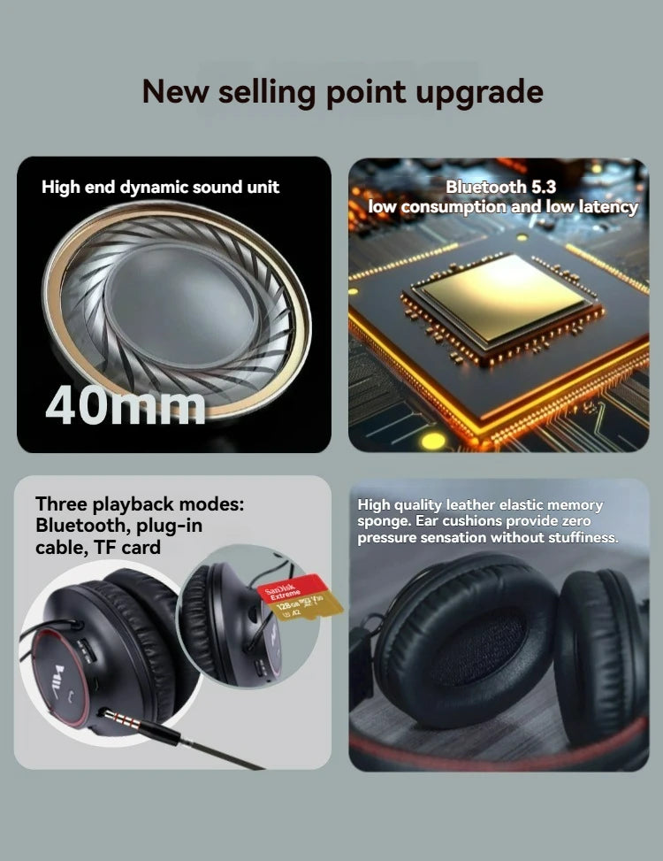 Auriculares Bluetooth 5.3 Gaming Deportivos