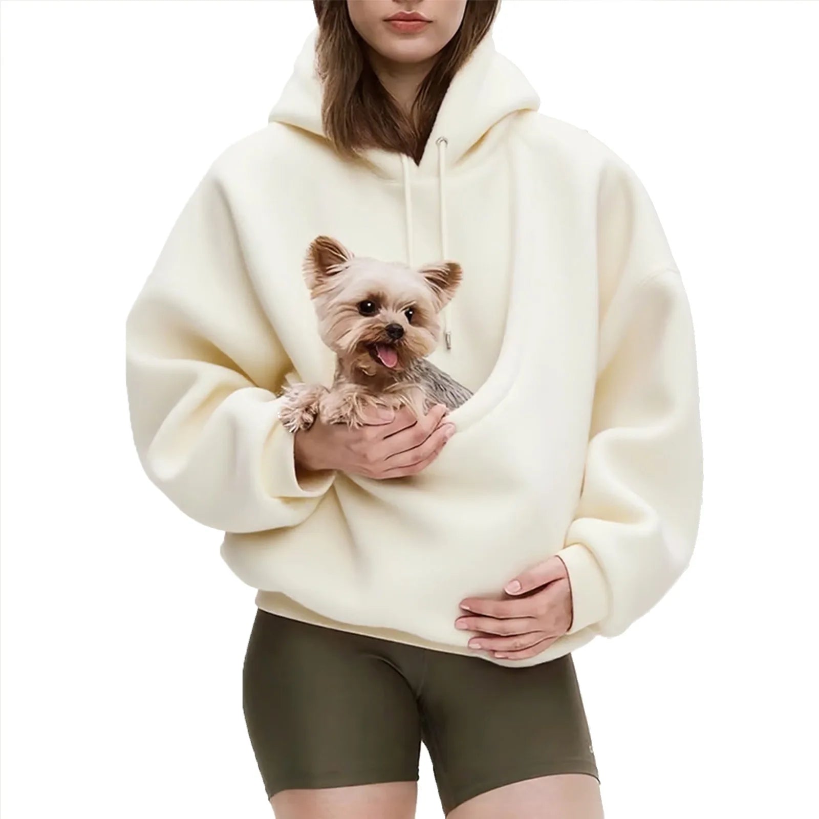 Sudadera con capucha de otoño 2026 para mascotas, con bolsillo grande tipo canguro para perros, para llevar al aire libre
