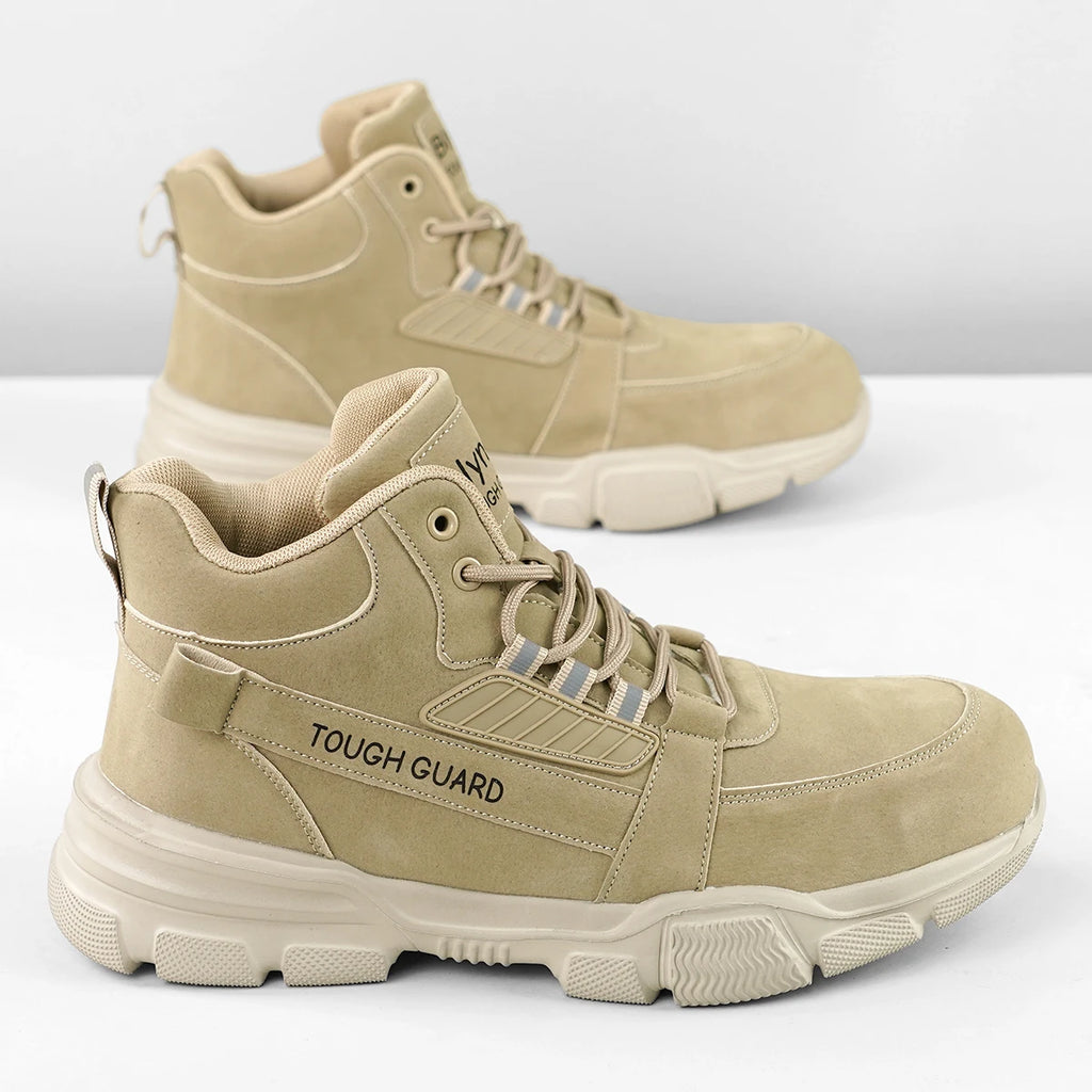 Botas de Trabajo de Seguridad con Punta de Acero para Hombre, con Suela Antideslizante y Resistente al Desgaste