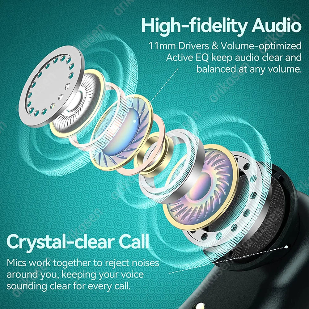Auriculares Bluetooth 36h Pantalla LED con Gancho