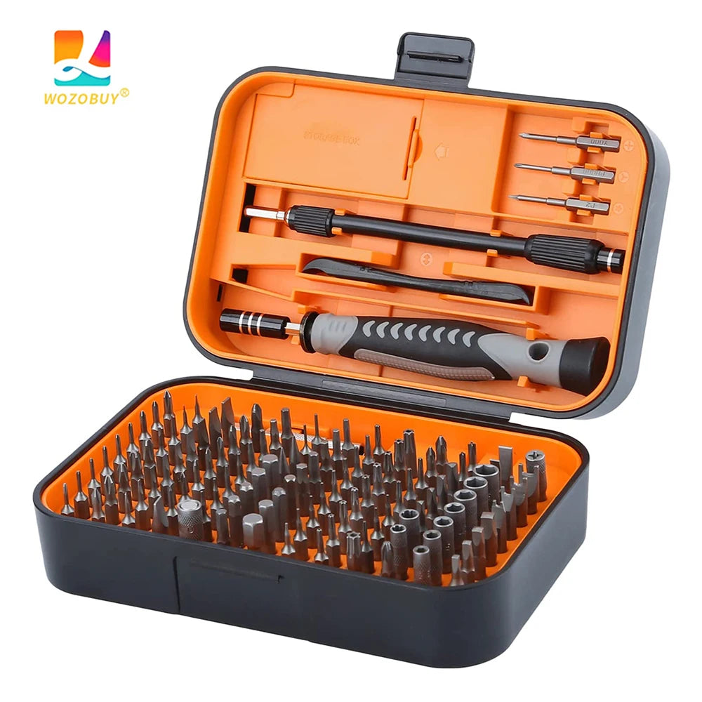 Juego de destornilladores 25/115/135/140 en 1, Kit de puntas de tornillo Phillips Torx magnético con llave removedora eléctrica, herramientas de reparación de teléfono y PC