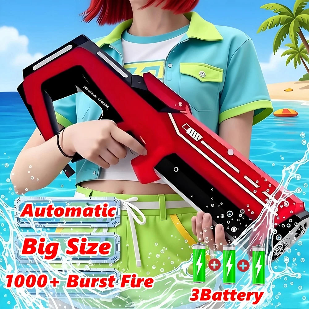 Pistola de Agua Eléctrica Automática para Verano Jardín Piscina