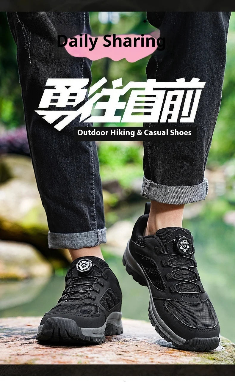 Zapatillas Deportivas Hombre con Hebilla Giratoria - Senderismo 39-48