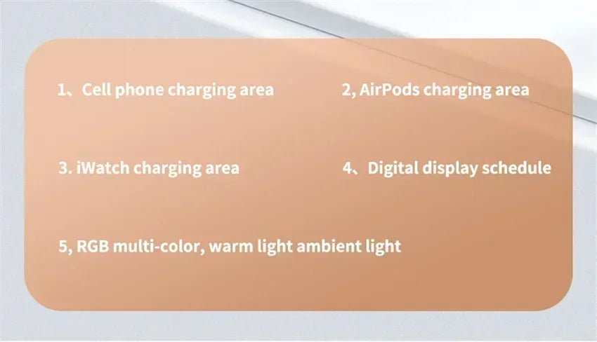 Base de Carga Inalámbrica 4 en 1, Estación de Carga Rápida de 15W para iPhone 12-17, Samsung Galaxy Watch, iWatch, Auriculares Xiaomi