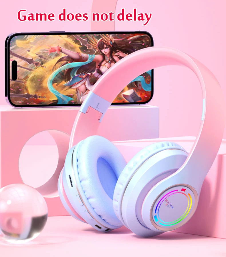 Auriculares Bluetooth Infantiles con Luces LED y Micrófono