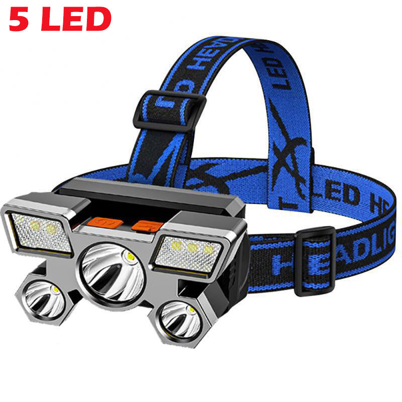 Linterna Frontal LED Recargable para Pesca