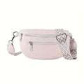 Riñonera de Cuero Suave para Mujer Bolso Pecho Cruzado Moda