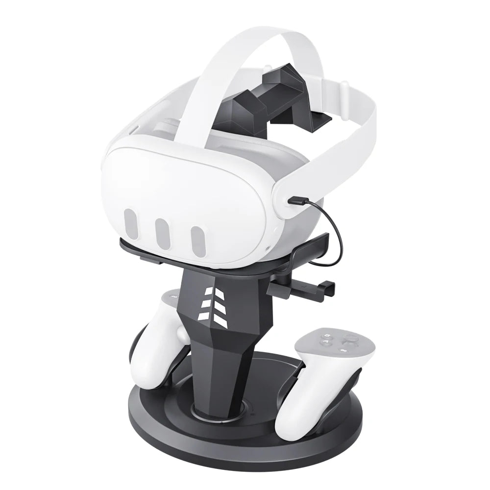 Estación de carga para gafas de realidad virtual, Gamepad almacenable, accesorios para dispositivos de realidad virtual, soporte de pantalla de escritorio para Quest2/Quest3