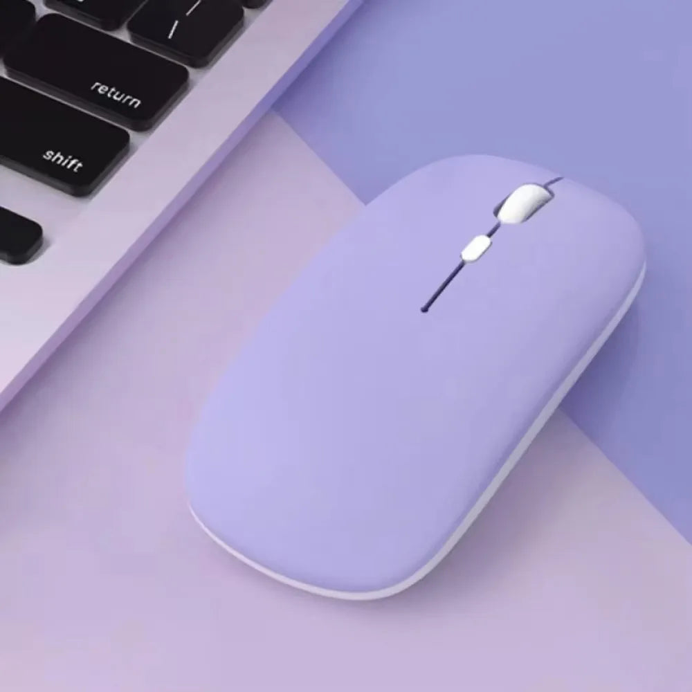 Mouse Bluetooth silencioso Macaron inalámbrico para tablet laptop e iPad