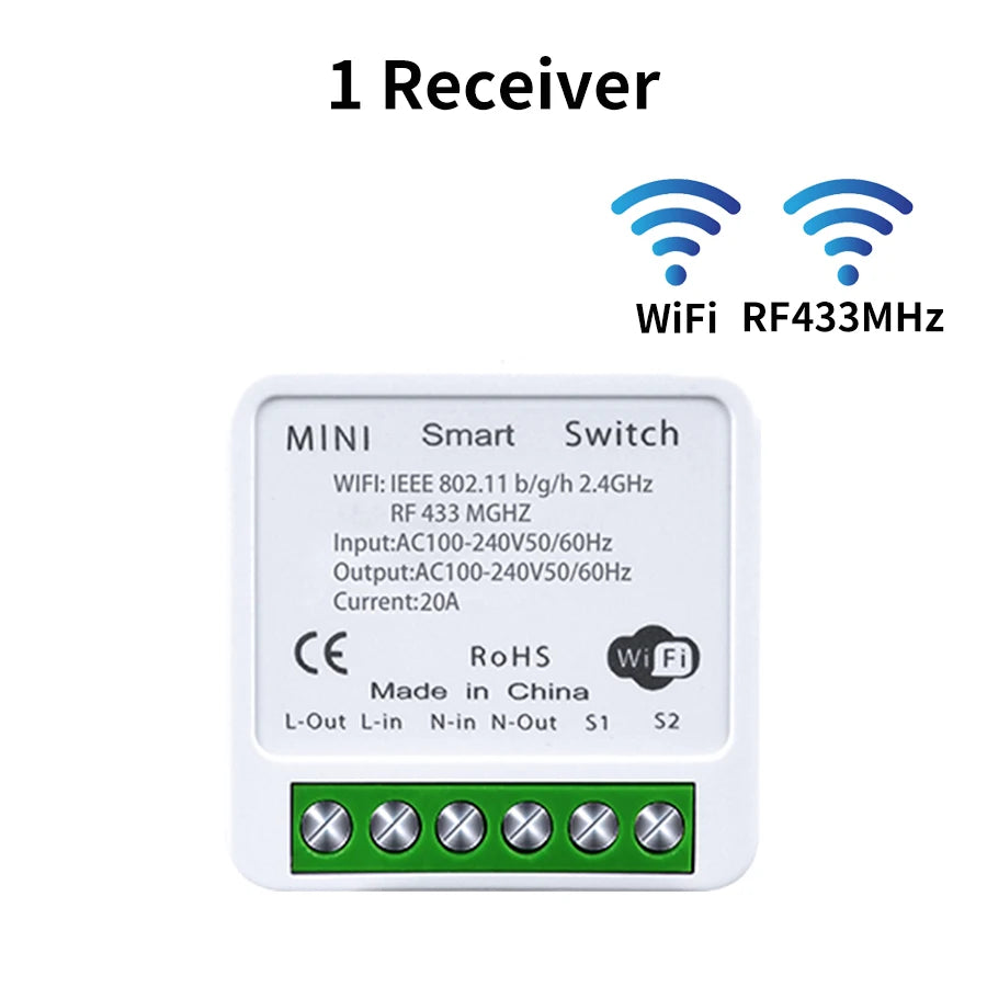 Interruptor Inteligente WiFi Tuya RF 16A Smart Life