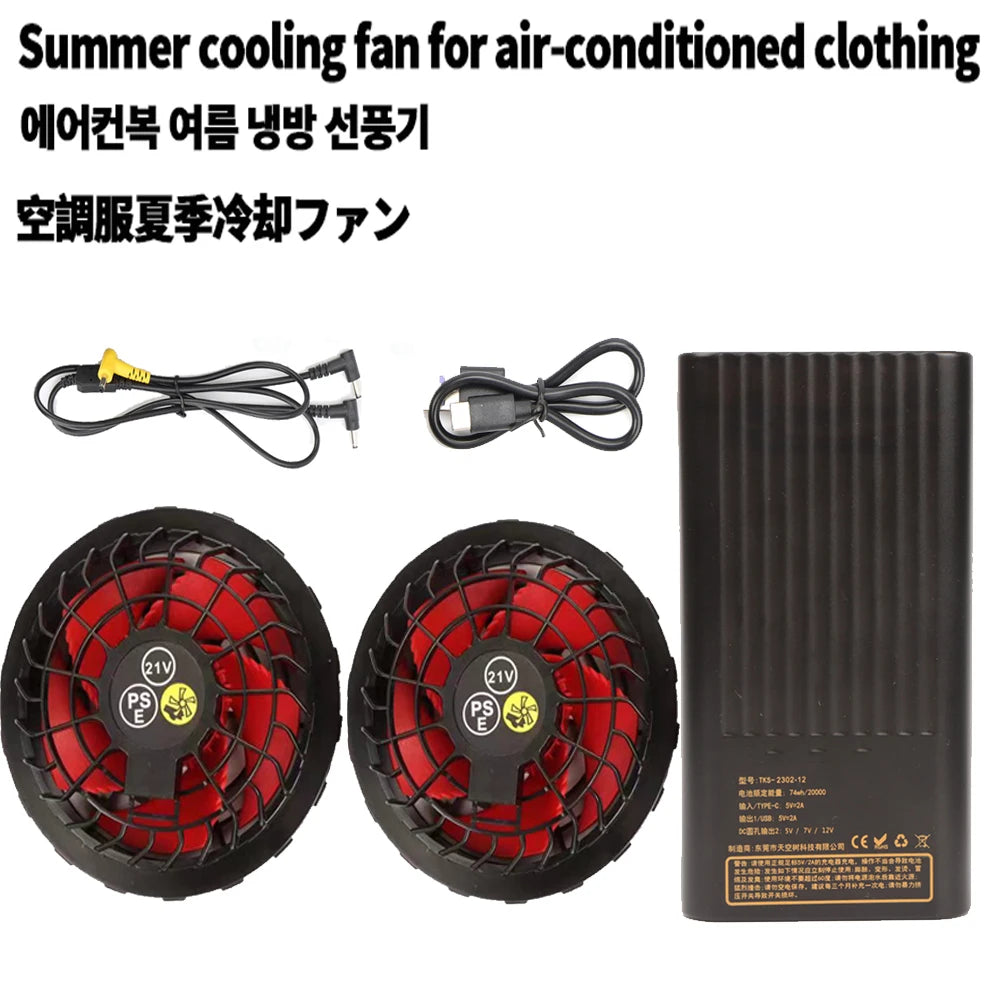 Chaleco Ventilador para Enfriamiento de Aire en Exteriores