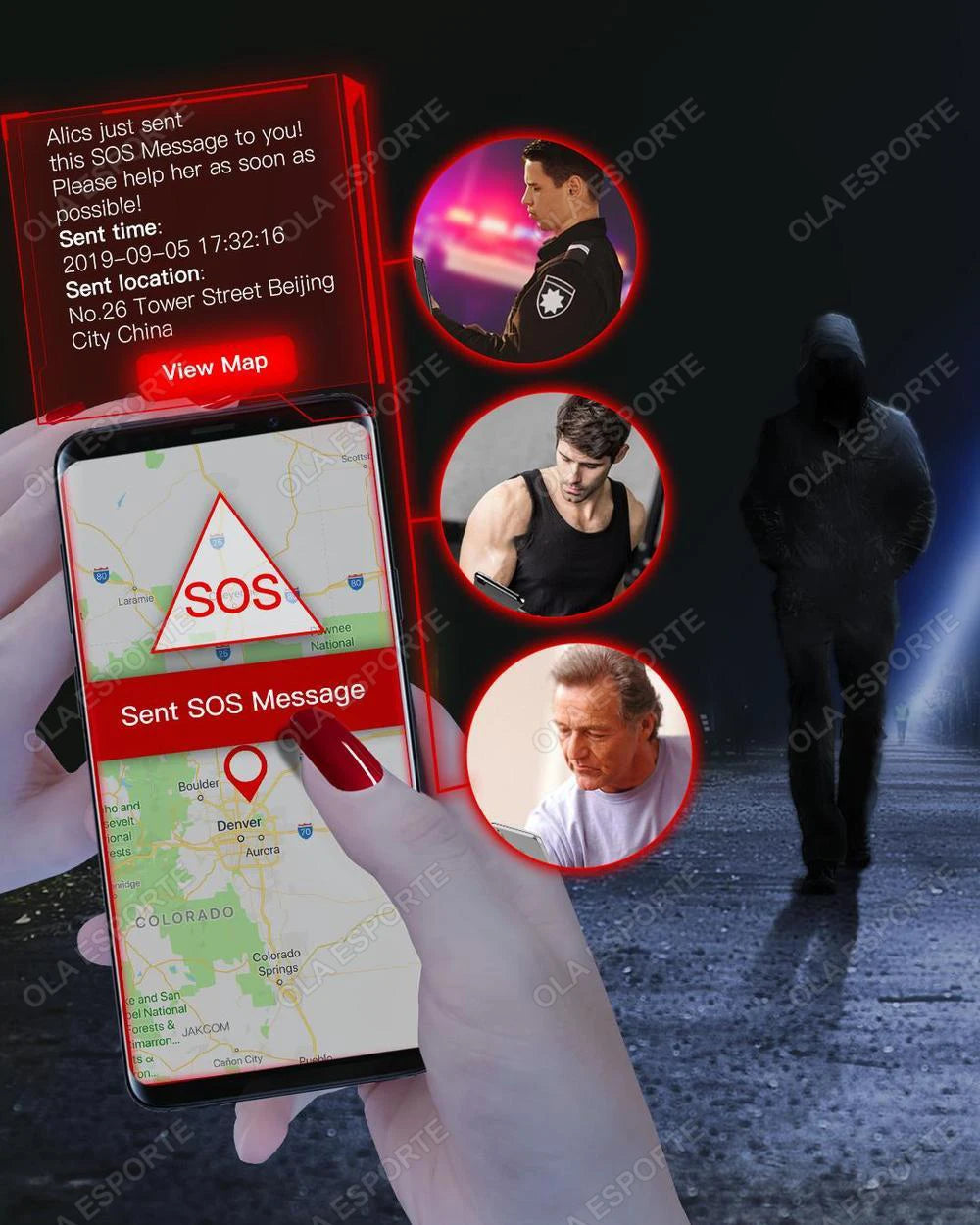 Nuevo Chip de uñas inteligente NFC, llamada Virtual SOS, función de supervisión de Fitness, dispositivo rastreador GPS, Mini rastreador, Chip inteligente para Android IOS