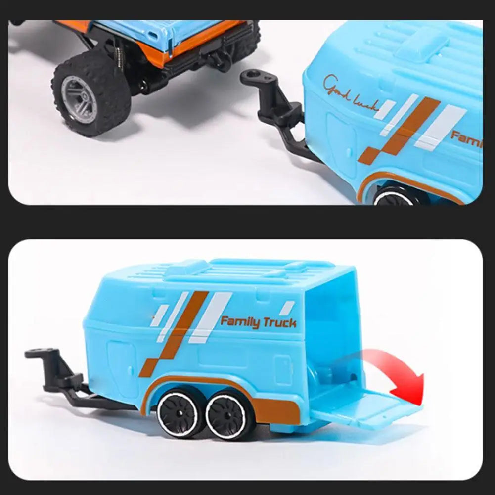 Mini coche de escalada todoterreno con Control remoto de 2,4G, camión monstruo todoterreno RC, modelo de aleación 1/64, vehículo todoterreno de juguete eléctrico