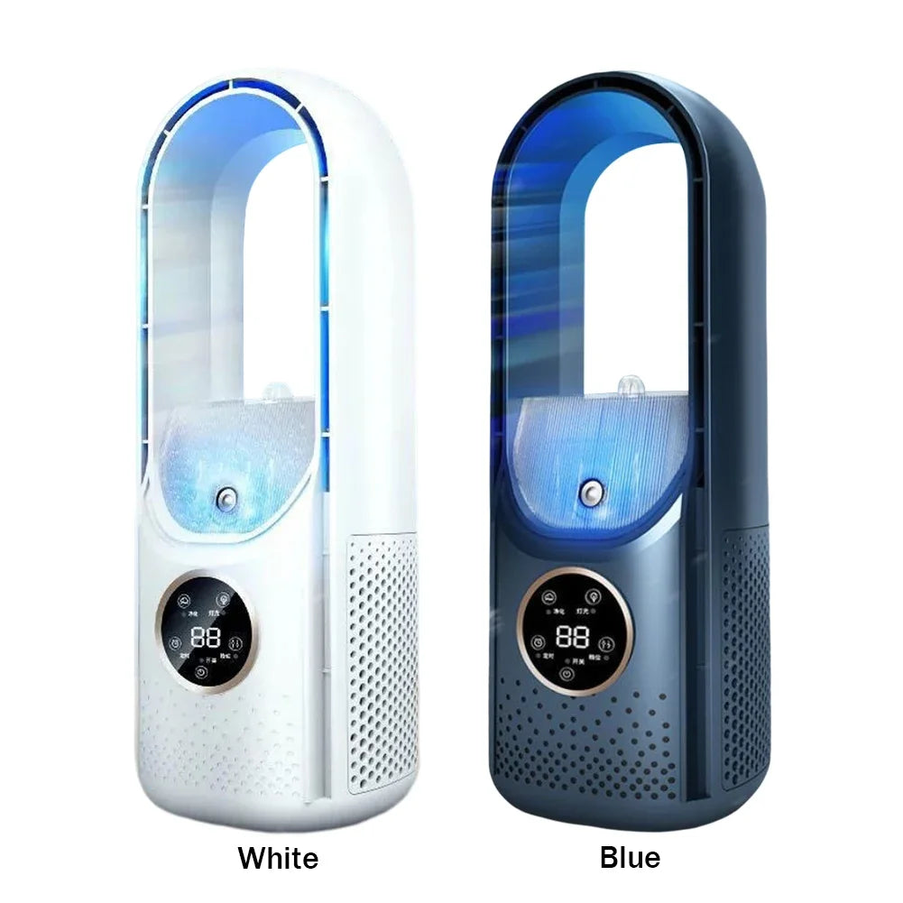 Enfriador de Aire USB Sin Aspas con 6 Velocidades y Temporizador