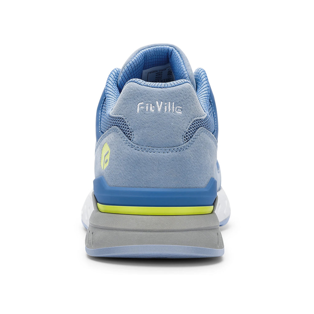 FitVille-zapatos para caminar Extra anchos para mujer, zapatillas ligeras de ancho para pie plano, fascitis Plantar, alivio del dolor en el talón