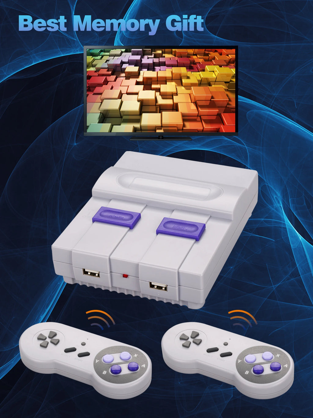 Consola de juegos portátil USB de vídeo de TV inalámbrica de 2,4G, Mini estación de juegos electrónica para regalo, más de 600 juegos nostálgicos Retro clásicos