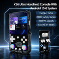 Consola de Juegos Retro X36 Ultra, Pantalla IPS HD de 4.2 Pulgadas, Sistema Dual Android 10, WiFi, Multijugador, Más de 20000 Juegos, Regalos