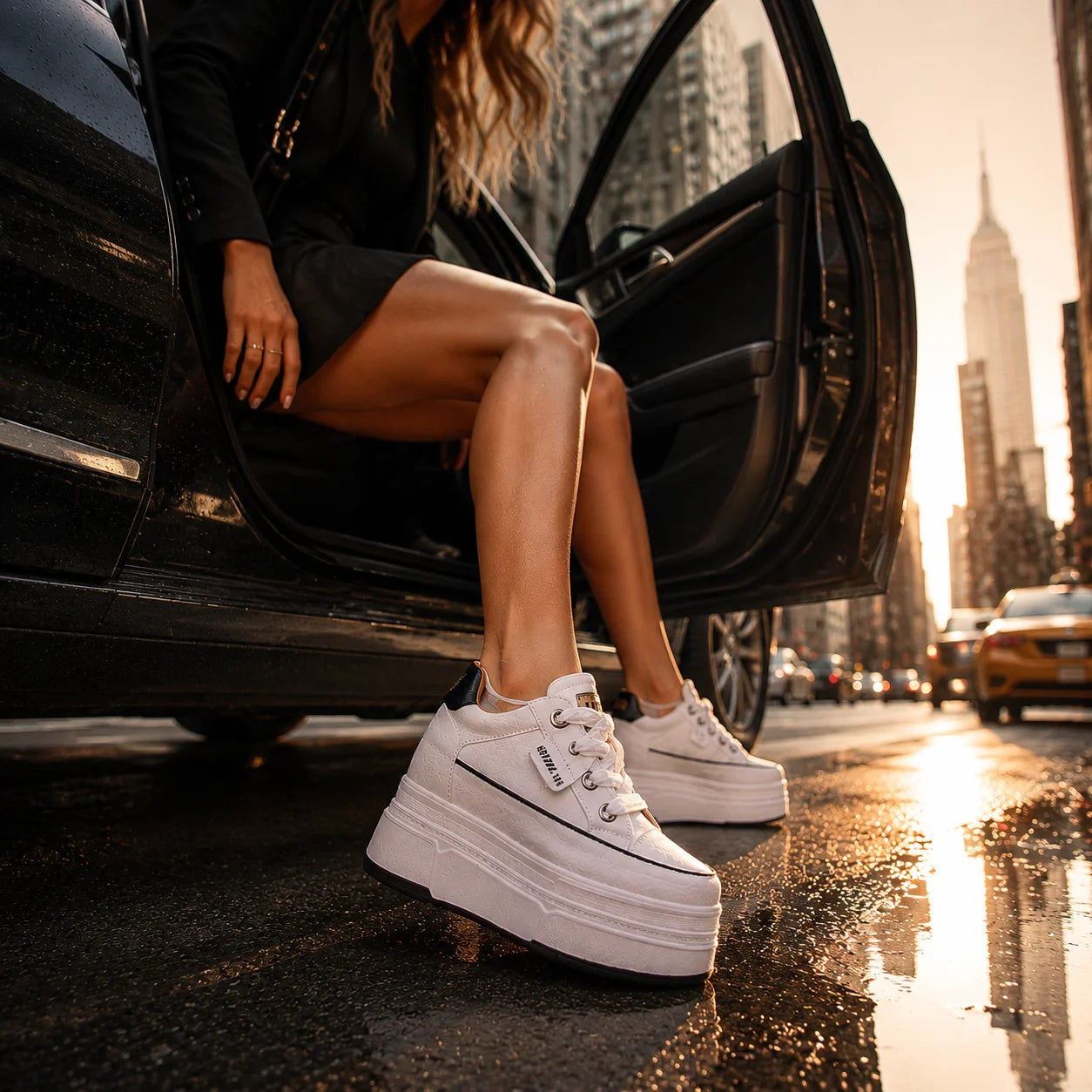 Zapatillas con Cuña Oculta para Mujer - Plataforma 9cm