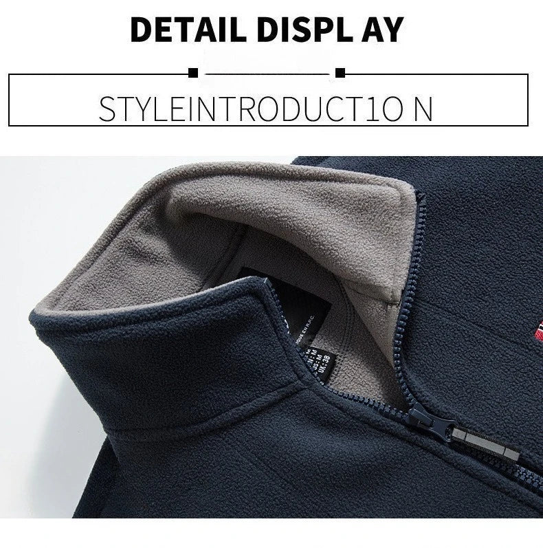 Chaqueta Polar de Invierno para Hombre con Cierre