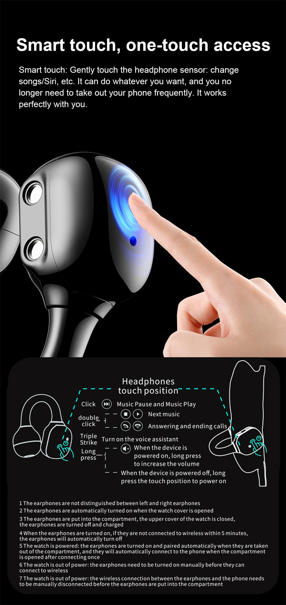 Reloj Inteligente D12 con Auriculares TWS Bluetooth