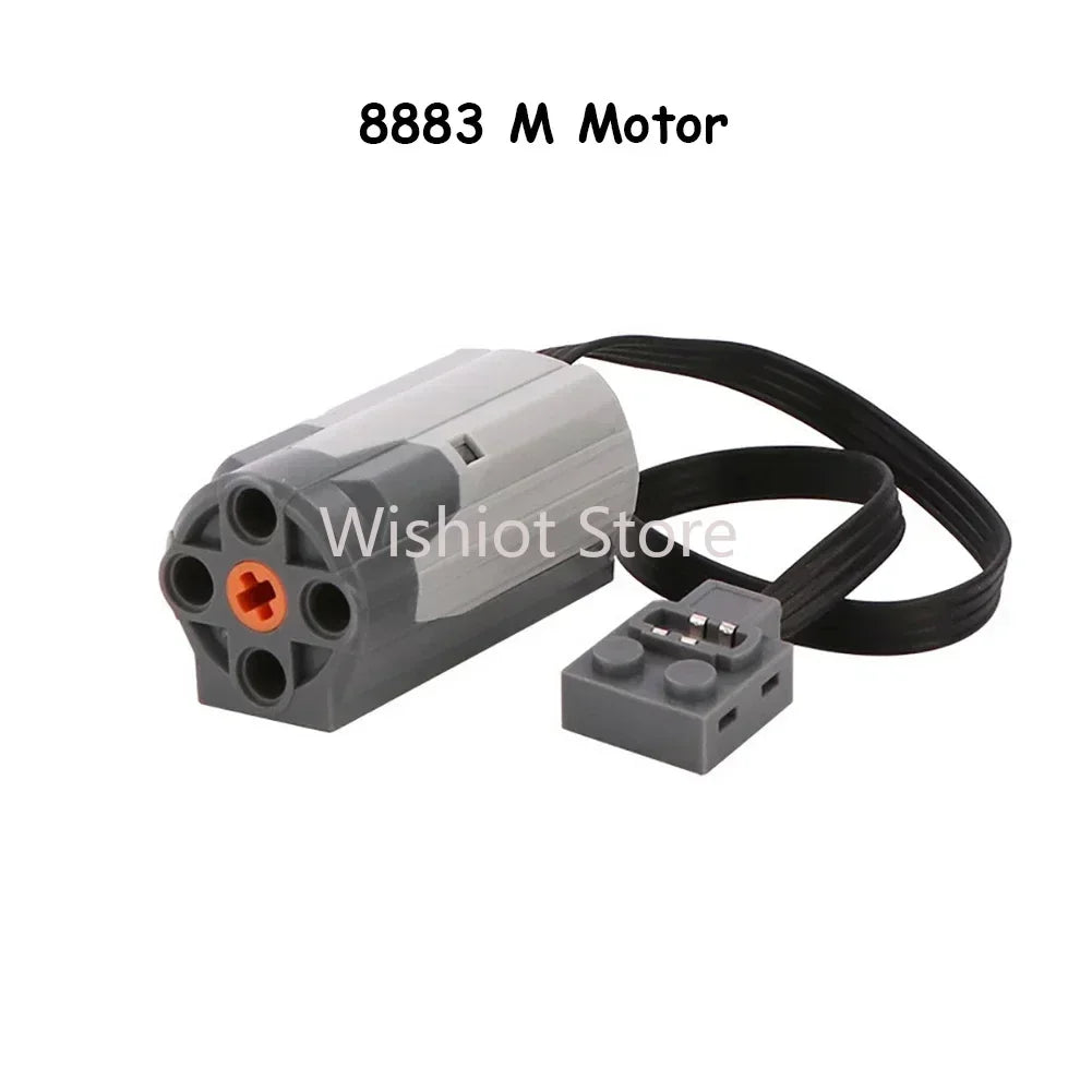 Funciones de energía técnica MOC compatibles con Legoeds, Motor M 8883, Control remoto modificado, grupo de energía, tren, caja de batería de litio 9686