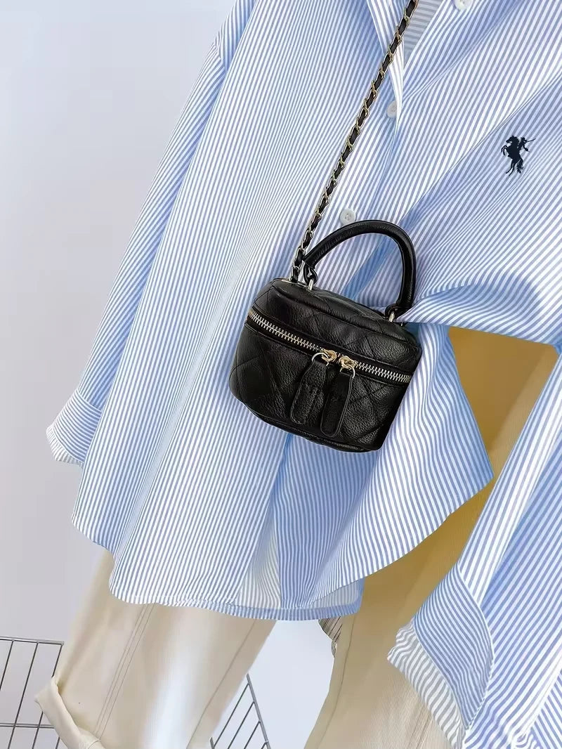 Blusa de Manga Larga con Botones y Estampado a Rayas