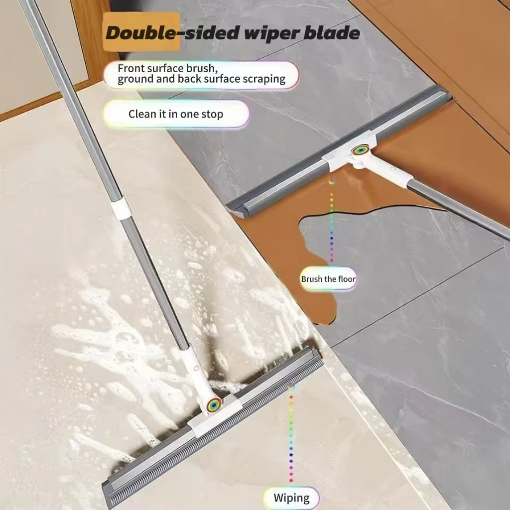Escoba mágica de silicona JOYBOS con raspador de agua y cabezal giratorio 360°
