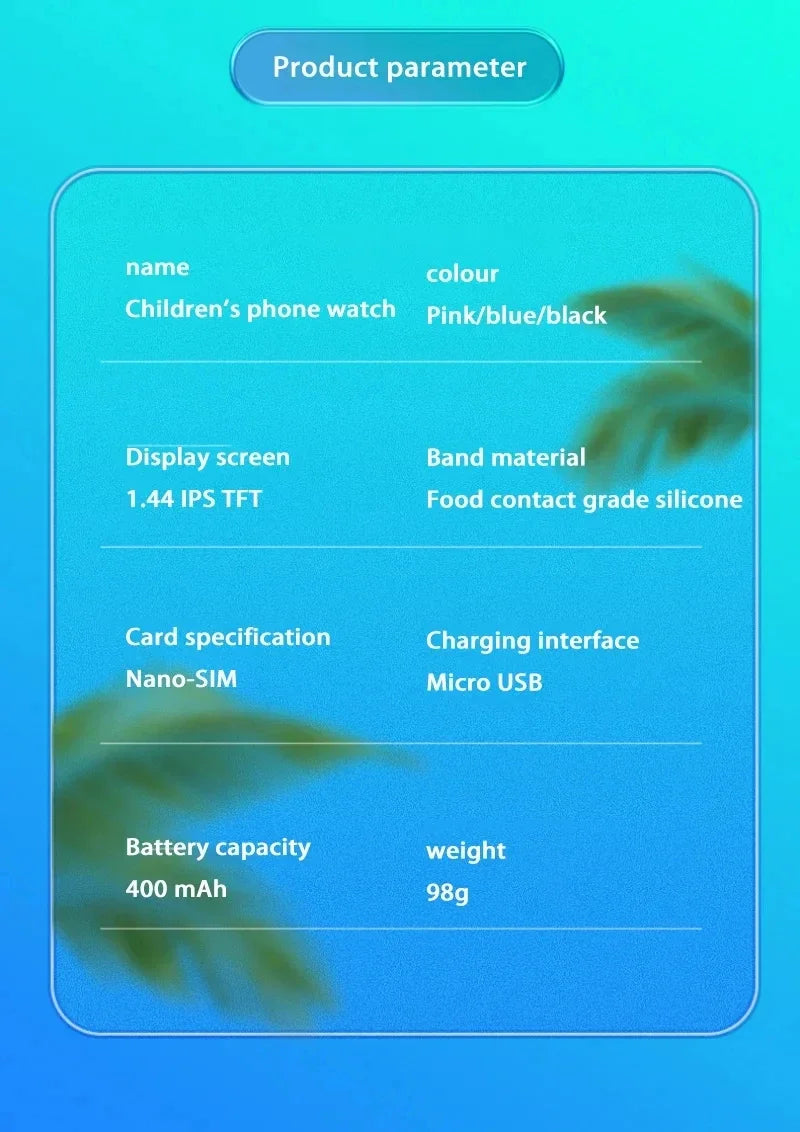 Reloj Inteligente 5G para Niños con GPS, Videollamada, SOS y Cámara