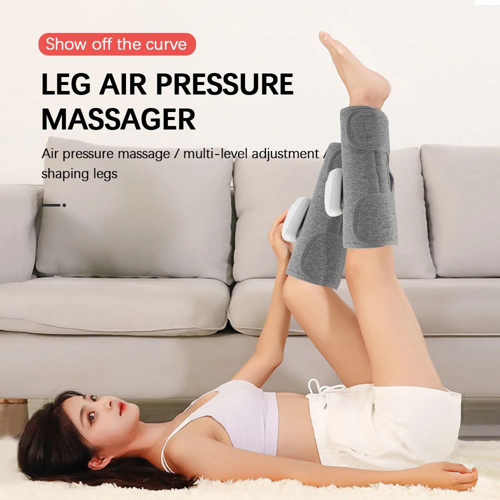 Eléctrica 360 °   Masajeador de pantorrilla con presión de aire, masaje inalámbrico de piernas, 3 modos de compresión de Airbag, relajación del músculo de la pantorrilla del pie, alivia la fatiga