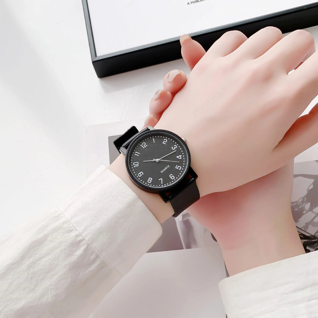 Reloj de Cuarzo Simple para Mujer, Correa de Silicona
