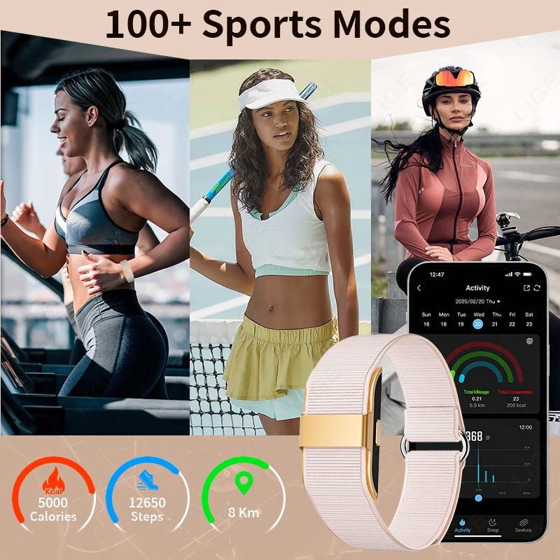 LIGE Pulsera Inteligente 100 Modos Deportivos
