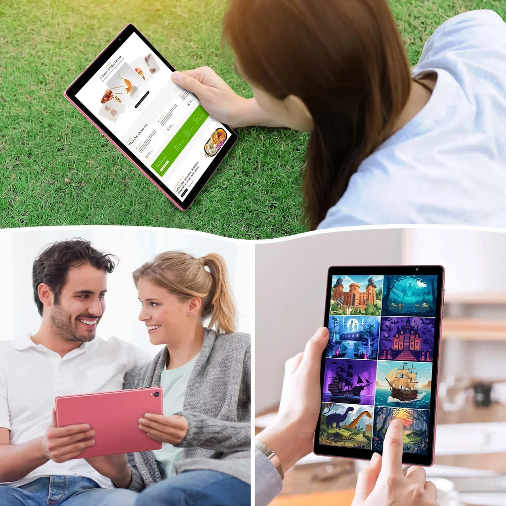 Tablet BAKEN Android 14 de 10 pulgadas, quad-core, 4GB RAM, 32GB, WiFi 5G