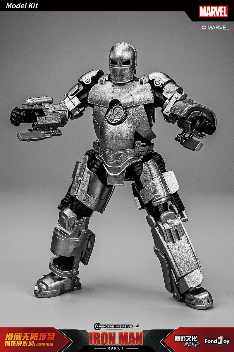 Caliente Fondjoy Marvel IronMan MK3 ensamblar juguetes Iron Man modelo 15cm Material ABS 1/12 escala figuras de acción juguetes niño regalos de cumpleaños