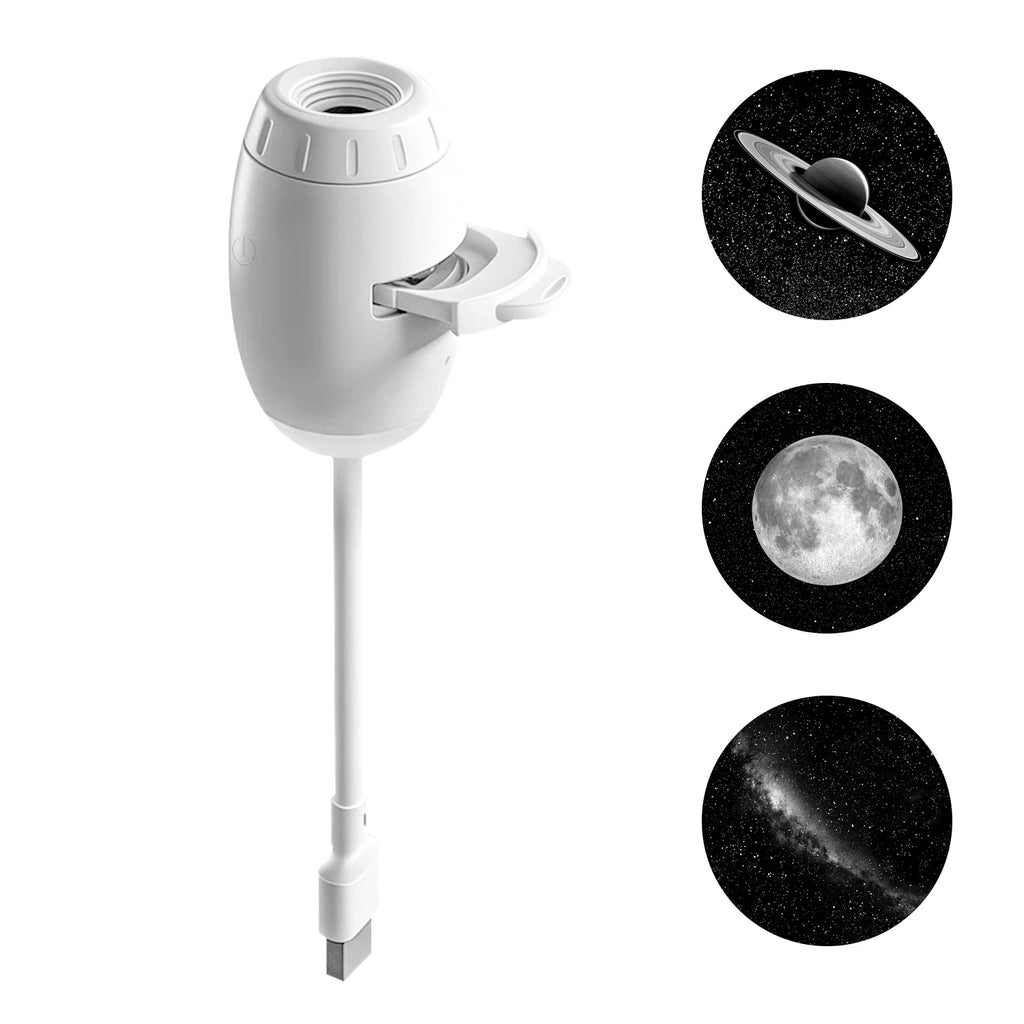 Nueva Luz Ambiental USB para Auto, Enfoque Ajustable, Atmósfera Romántica, Proyección de Múltiples Escenas, Gran Alcance, Decoración Interior