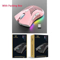 Ratón inalámbrico BM600 USB 2,4G inalámbrico RGB óptico celular ratón para juegos ergonómico óptico de panal ratón inalámbrico de oficina
