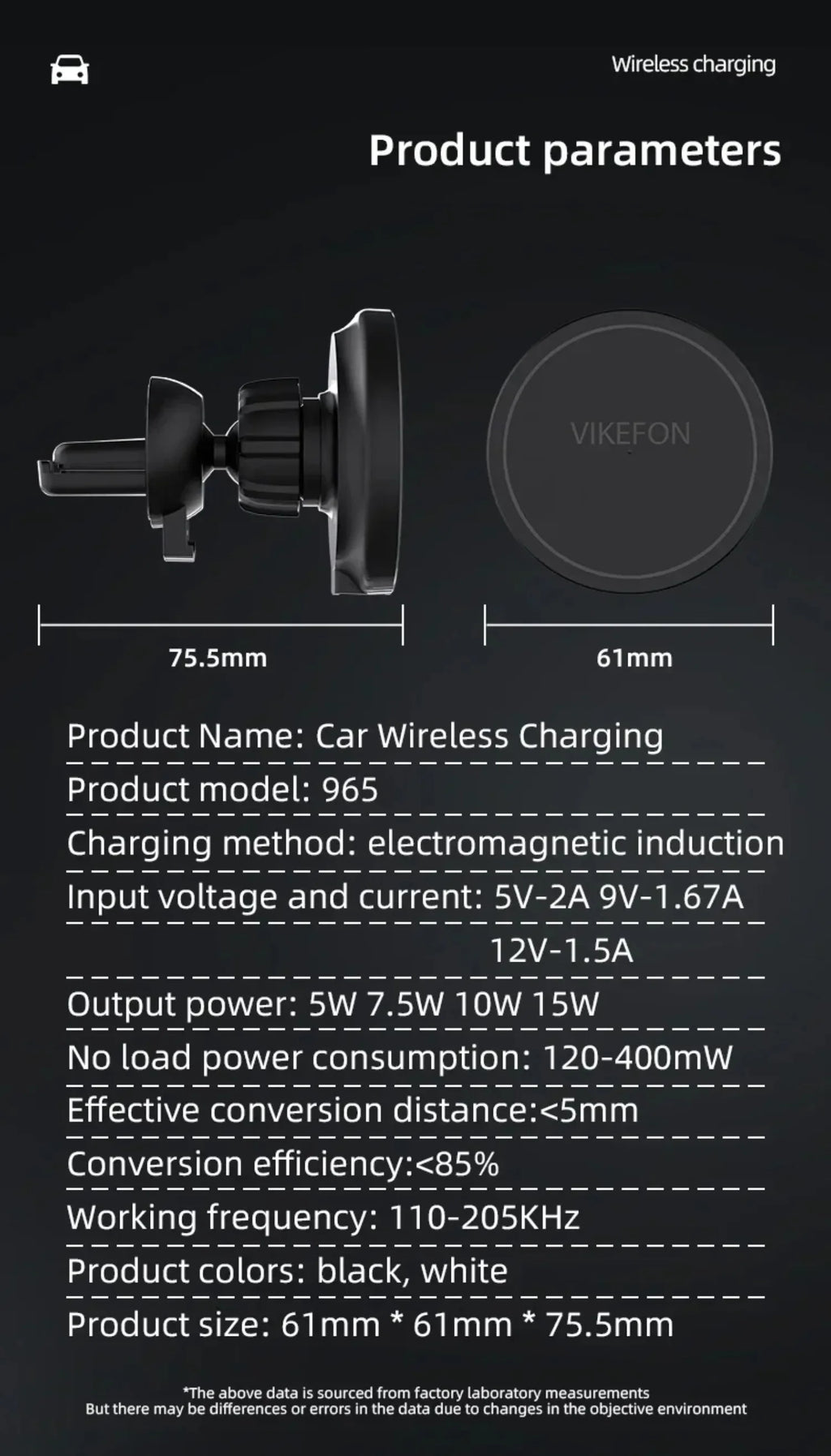 Soporte Magnético para Coche con Carga Inalámbrica Rápida de 15W, Rotación de 360° para iPhone 12 13 14 15 16 17 Pro Max