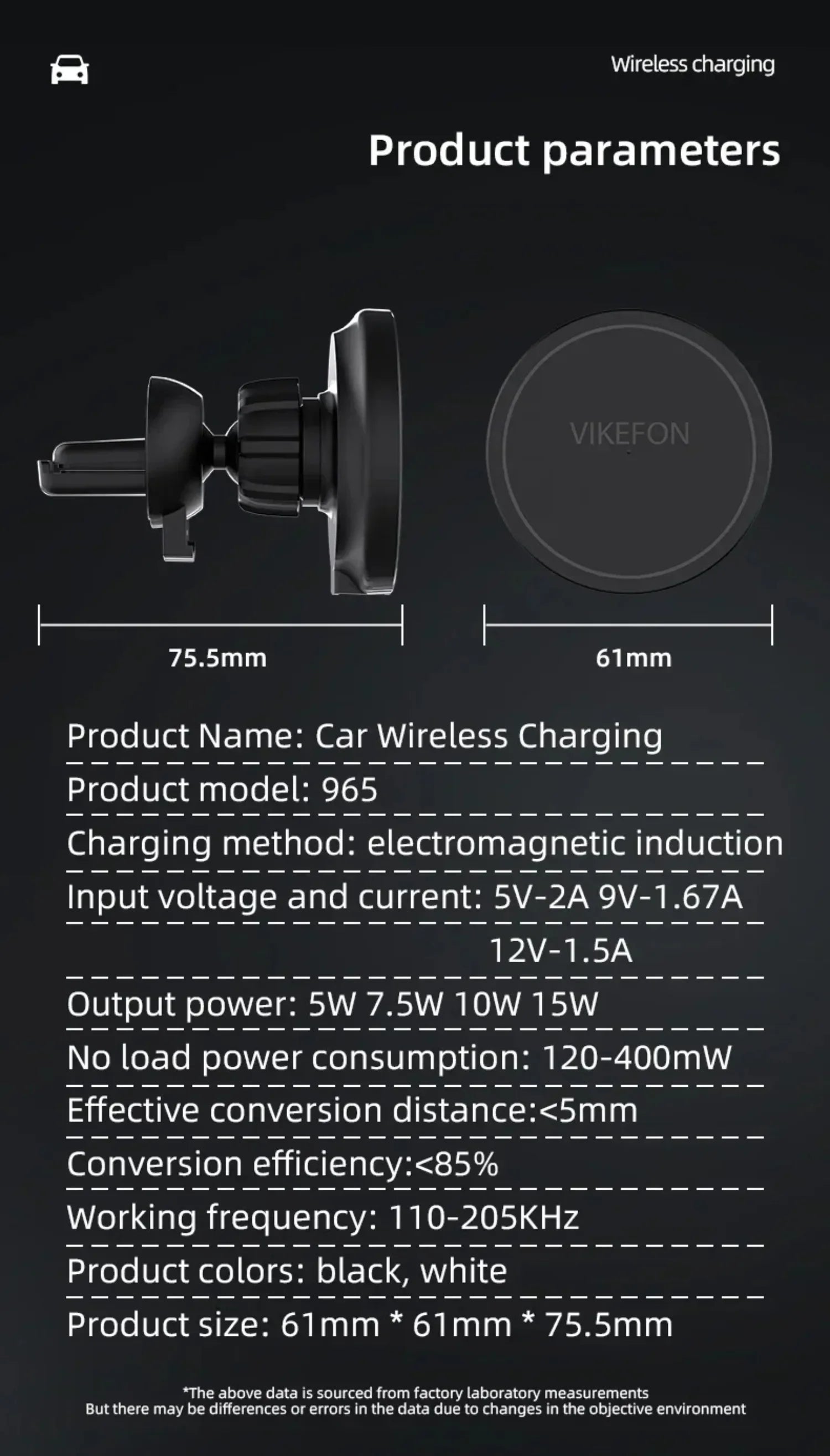 Soporte Magnético para Coche con Carga Inalámbrica Rápida de 15W, Rotación de 360° para iPhone 12 13 14 15 16 17 Pro Max
