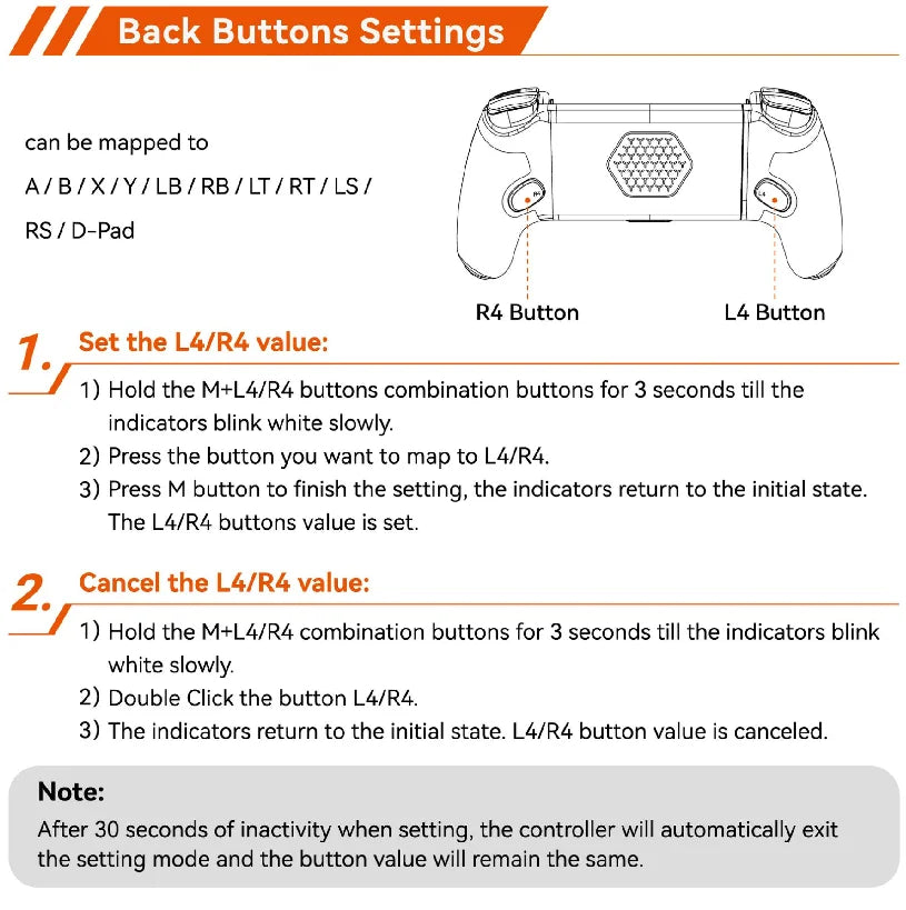 Original Gamwing Aobing Max tipo C AB01 con cable Bluetooth Stretch controlador de juego móvil para teléfono mito negro pollo Ios Android