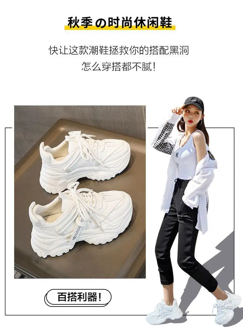 Zapatillas de Plataforma para Mujer - Suela Gruesa, Estilo Casual
