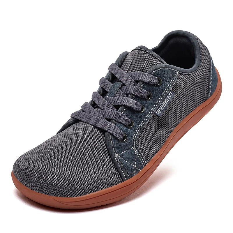 Zapatillas Descalzas HOBIBEAR con Cordones Punta Ancha Caída Cero