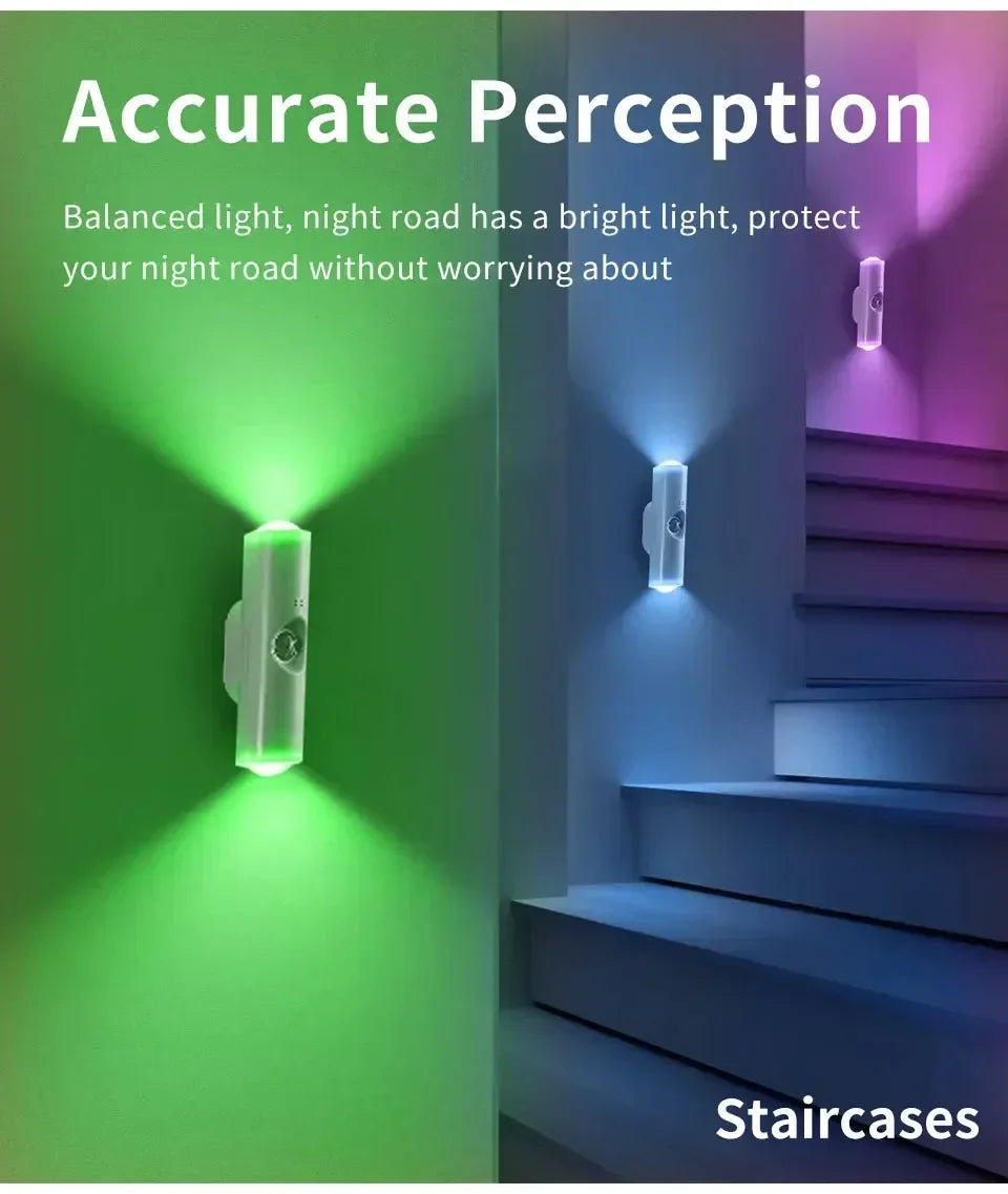 Luz de Pared RGB con Sensor de Movimiento USB