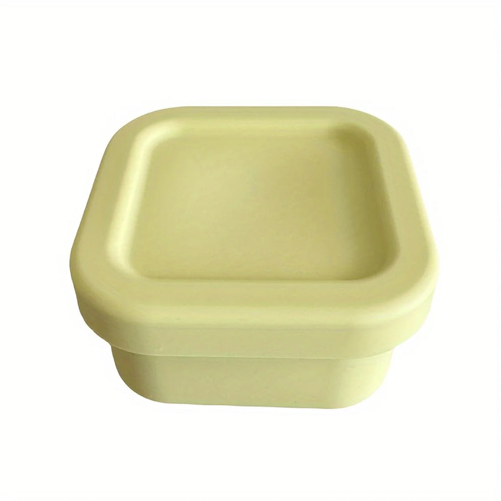 Fiambrera de silicona para niños de 100ml, tazón de comida complementaria, caja de comida complementaria para huevos al vapor, horno microondas