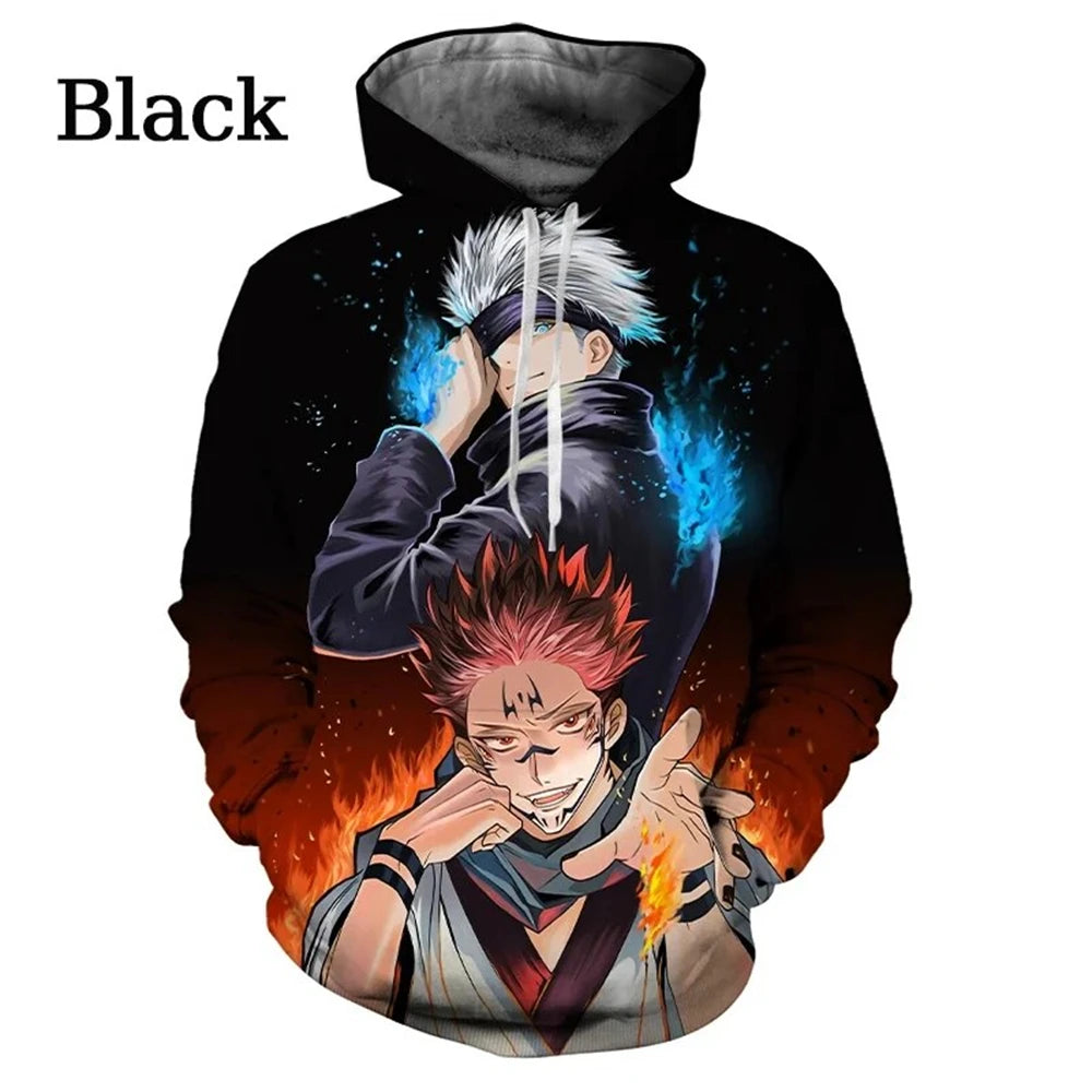 Buzo con Capucha Anime Jujutsu Kaisen Satoru Gojo - Estampado 3D
