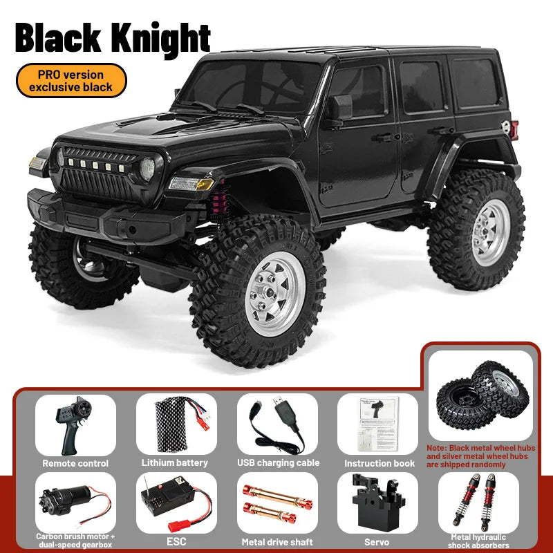 JJRC C8801 PRO 1/18 Coche Todoterreno con Suspensión 4WD Totalmente Proporcional, Coche RC Eléctrico, Modelo de Juguete para Niños, Regalo
