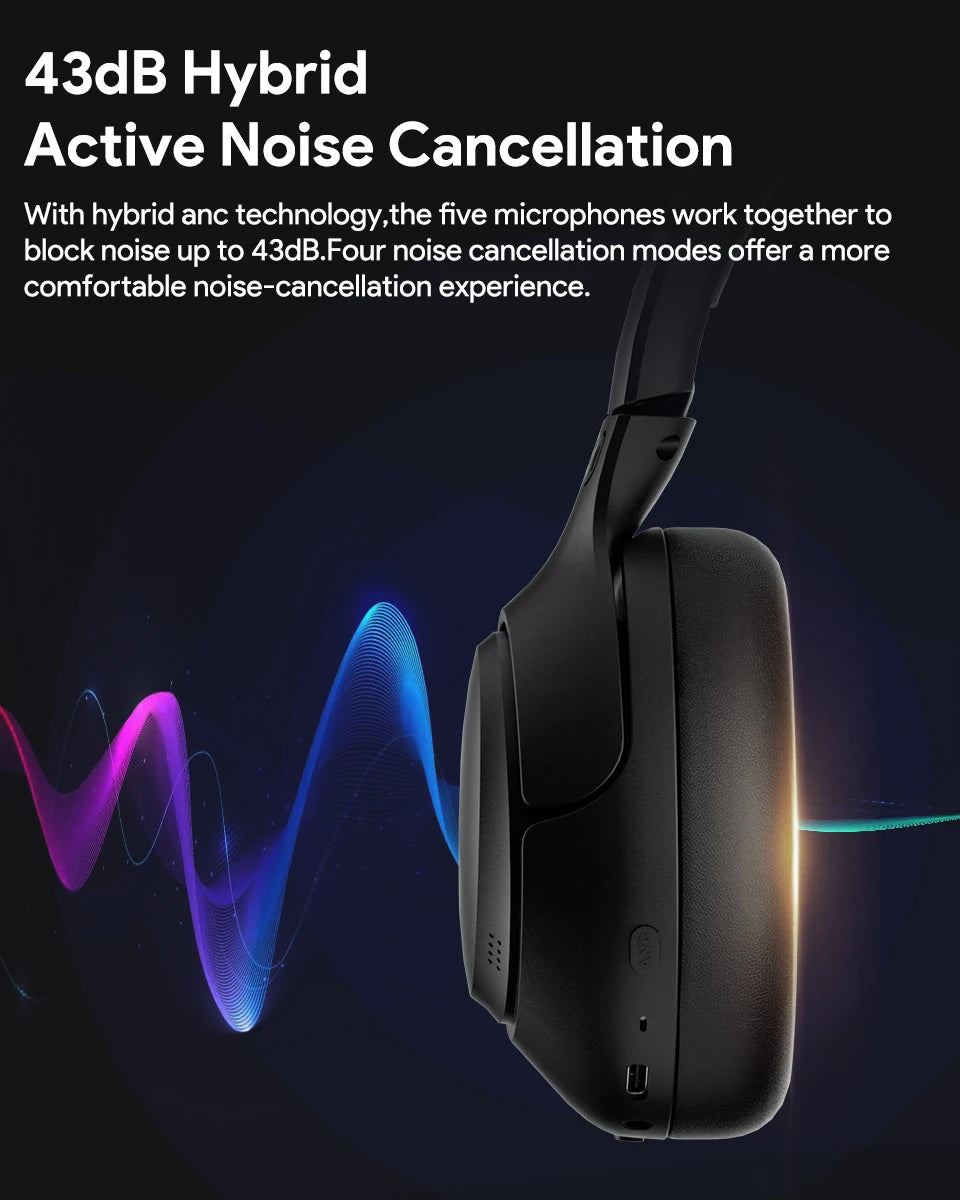 QCY H3 Auriculares ANC LDAC Bluetooth 5.4 60h