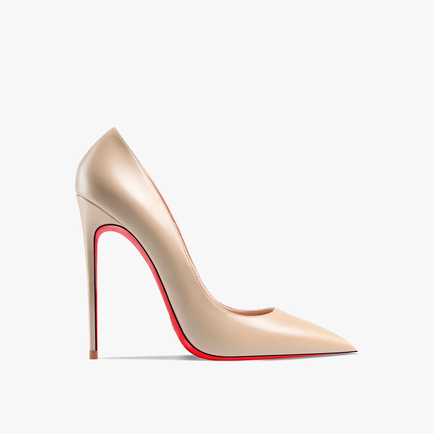 Zapatos de Tacón Alto de Punta Fina para Mujer – Cuero Mate