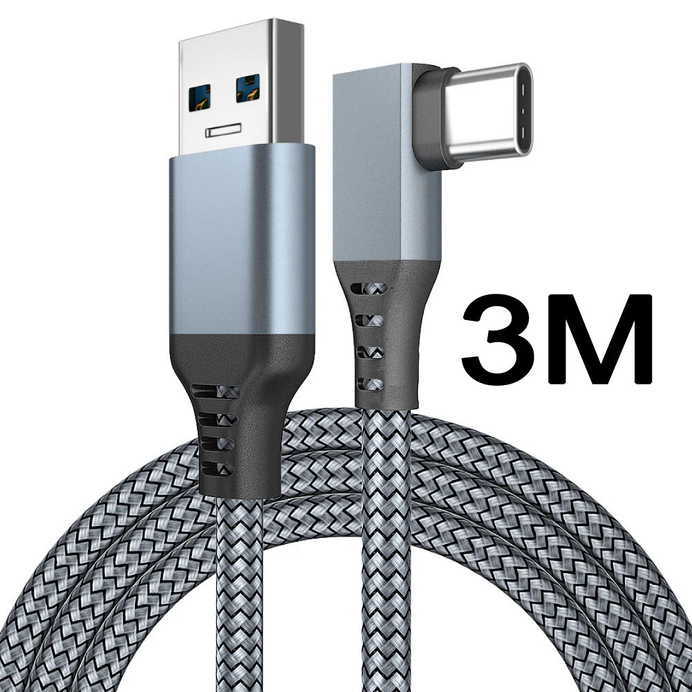 Accesorios para Meta Oculus Quest 2 Quest2 Cable de enlace gafas inteligentes 3D VR realidad Virtual USB A a tipo C 3 5M 6M auriculares casco