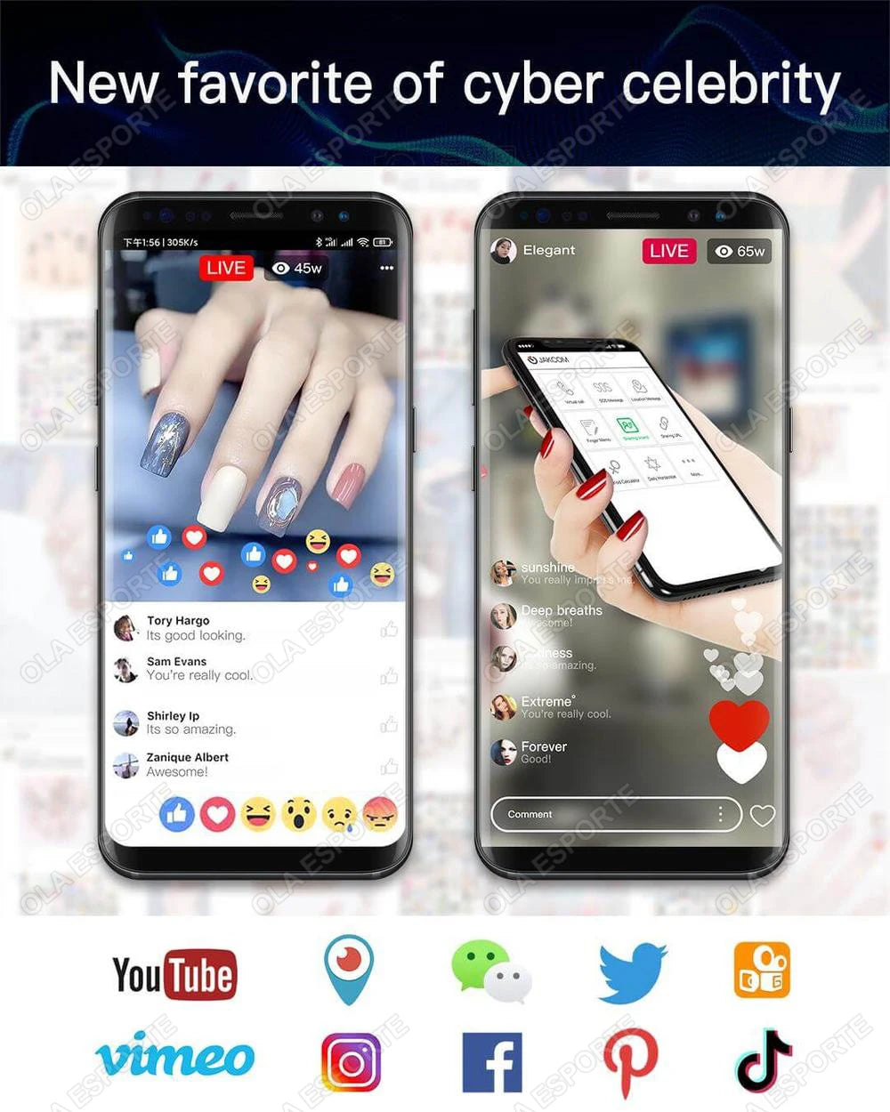 Chip de Uñas Inteligente NFC Rastreador GPS SOS