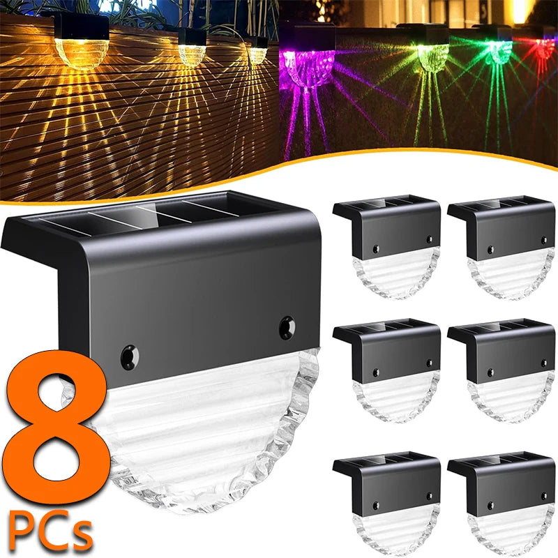 Luces Solares de Cubierta para Valla y Escalones