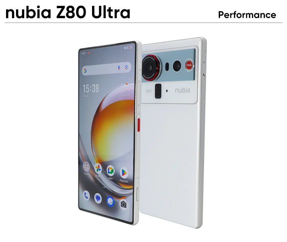 Teléfono Inteligente nubia Z80 Ultra 5G Oficial, Versión Global, Snapdragon 8 Elite Gen 5, 7200 mAh, Pantalla OLED de 6.85'' y 144 Hz, Carga Rápida de 90 W